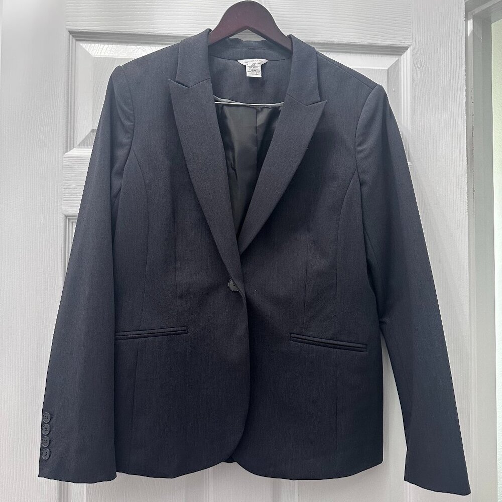 Liz Claiborne Charcoal Gray Suit Blazer Size 14